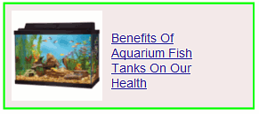 benefits of aquarium fish tanks on our health