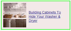 building cabinets to hide your washer and dryer