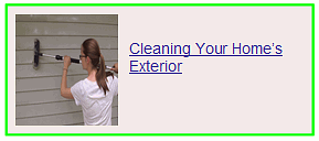 cleaning your homes exterior