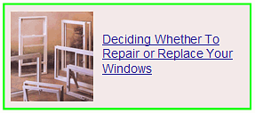 deciding whether to repair or replace your windows