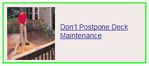 don't postpone deck maintenance