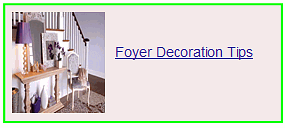 foyer decoration tips