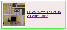 frugal ways to set up a home office