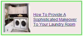 how to provide a sophisticated makeover to your laundry room