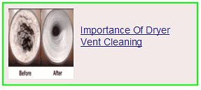 importance of dryer vent cleaning