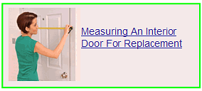 measuring an interior door for replacement