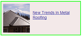 new trends in metal roofing