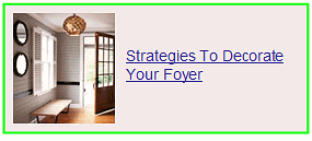 strategies to decorate your foyer