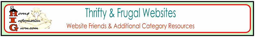 thrifty & frugal websites-home information guru