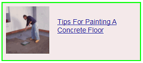 tips for painting a concrete floor