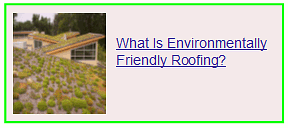 what is enviromentally friendly roofing