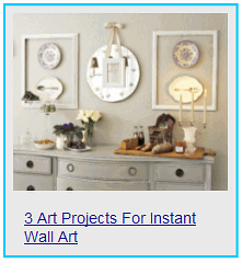 3 art projects for instant wall art