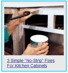 3 simple no strip fixes for the kitchen cabinets