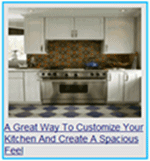 a great way to customize your kitchen and create a spacious feel