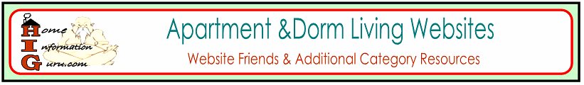 apartment & dorm living website friends-home information guru