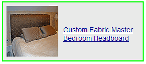 custom fabric master bedroom headboard