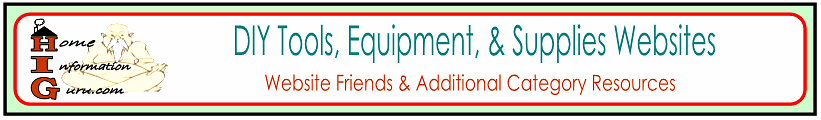 diy tools, equipment, & supplies website-home information guru