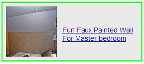 fun faux painted wall for master bedroom