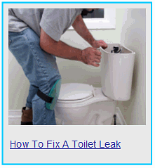 how to fix a toilet leak