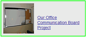 our office communication board project