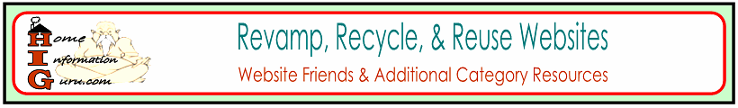 revamp, recycle, & reuse website-home information guru