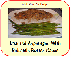 roasted asparagus with balsamic butter sauce