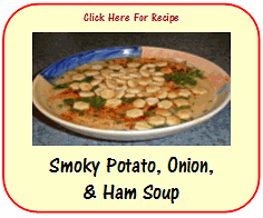 smoky potato, onion, & ham soup