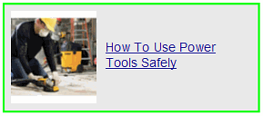 how to use power tools safely