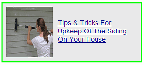 tips and tricks for upkeep for the siding on your house