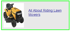 all about riding lawn mowers