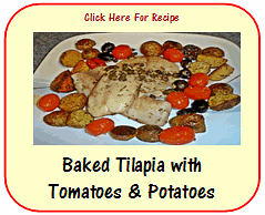 baked tilapia with tomatoes & potatoes button