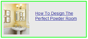 how to design the perect powder room