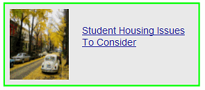 student housing issues to consider