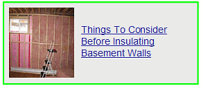 things to consider before insulating your basement walls