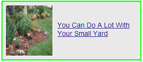 you can do a lot with a small yard